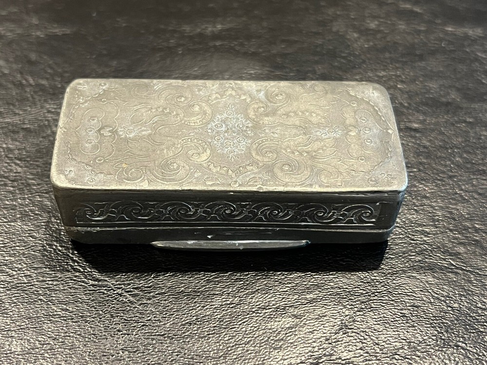 19th Century Pewter Snuff Box