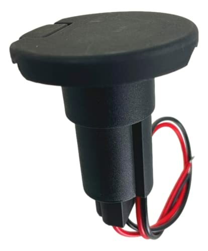 Pactrade Marine Boat 2-Prong Nylon Navigation Stern Light Pole Base Black Cover