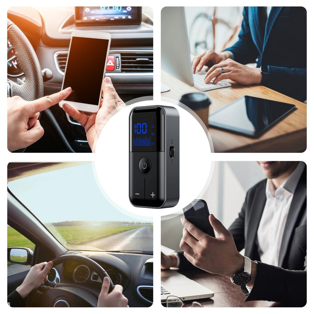 2 IN 1 Bluetooth 5.4 Audio Receiver Transmitter 3.5MM Jacks Wireless Adapter