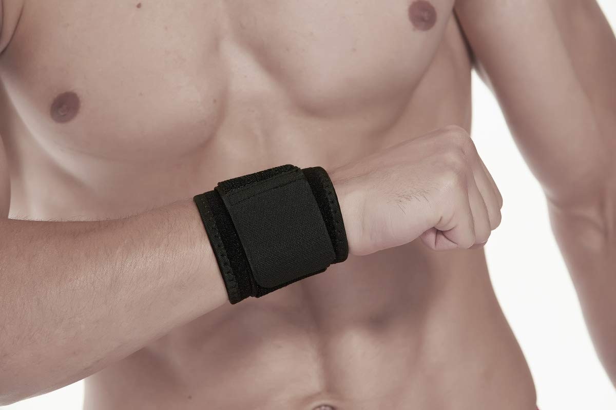 2 Pack Adjustable Wrist Support for Fitness, Carpal Tunnel & Arthritis Relief