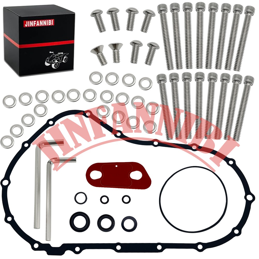 Primary Cover Gasket & Clutch Screws Bolt Seal Kit for Harley Sportster 1200 883