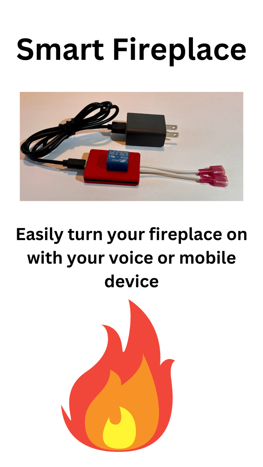 Fireplace Smart Controller - Alexa, Siri, Google, Homekit and others