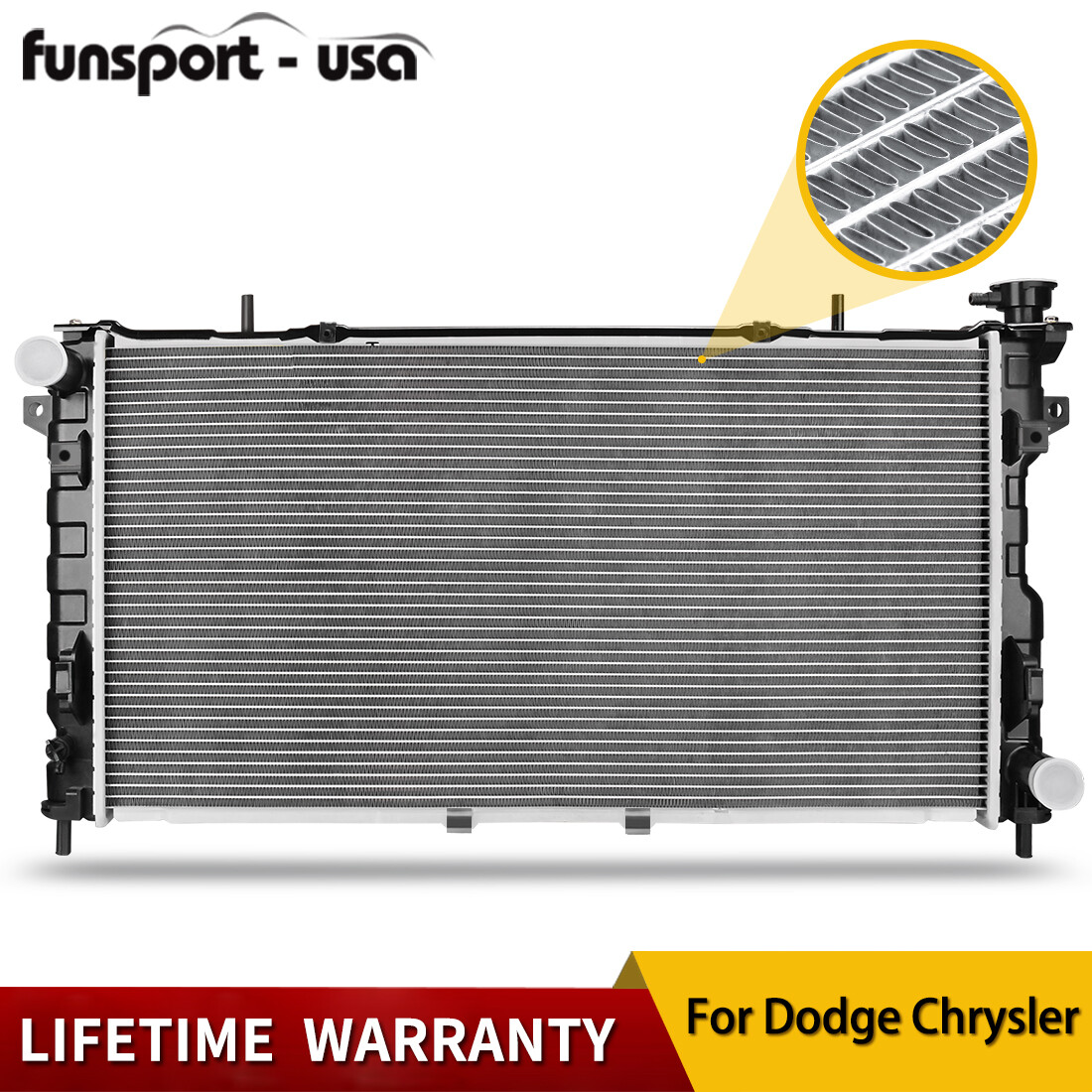 2795 Radiator For 2005-2007 Dodge Grand Caravan Chrysler Town & Country 3.3 3.8L