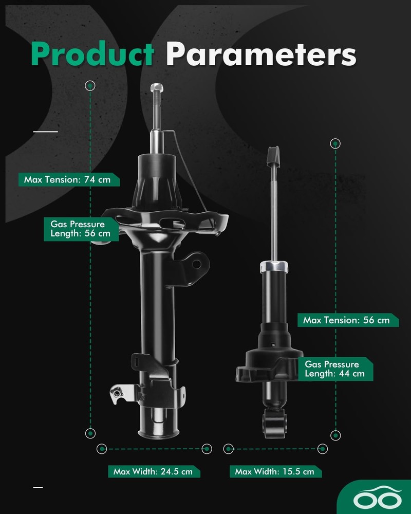 Full Set Shocks Struts for Ridgeline 2006-2014