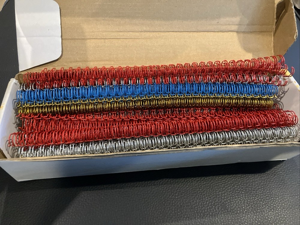 50 Pcs Metal Double Loop Binding Wires 32 Ring Bulk Cinch Binding Wires Double 5