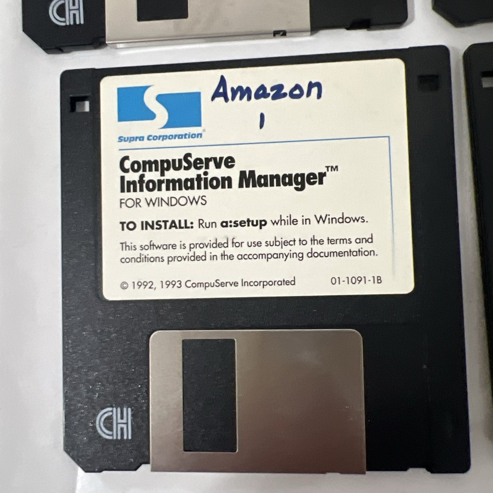 CompuServe Information Manager for Windows by CompuServe ~ 3.5" disk 1993 4disk