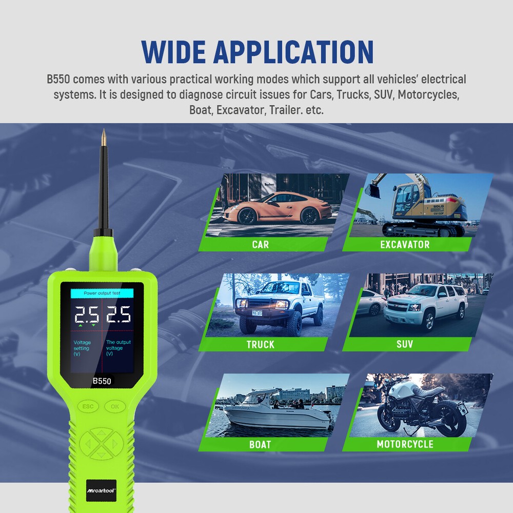 MRCARTOOL® B550 0-5V Probe Circuit Analyzer Electronic Circuit Test Tool