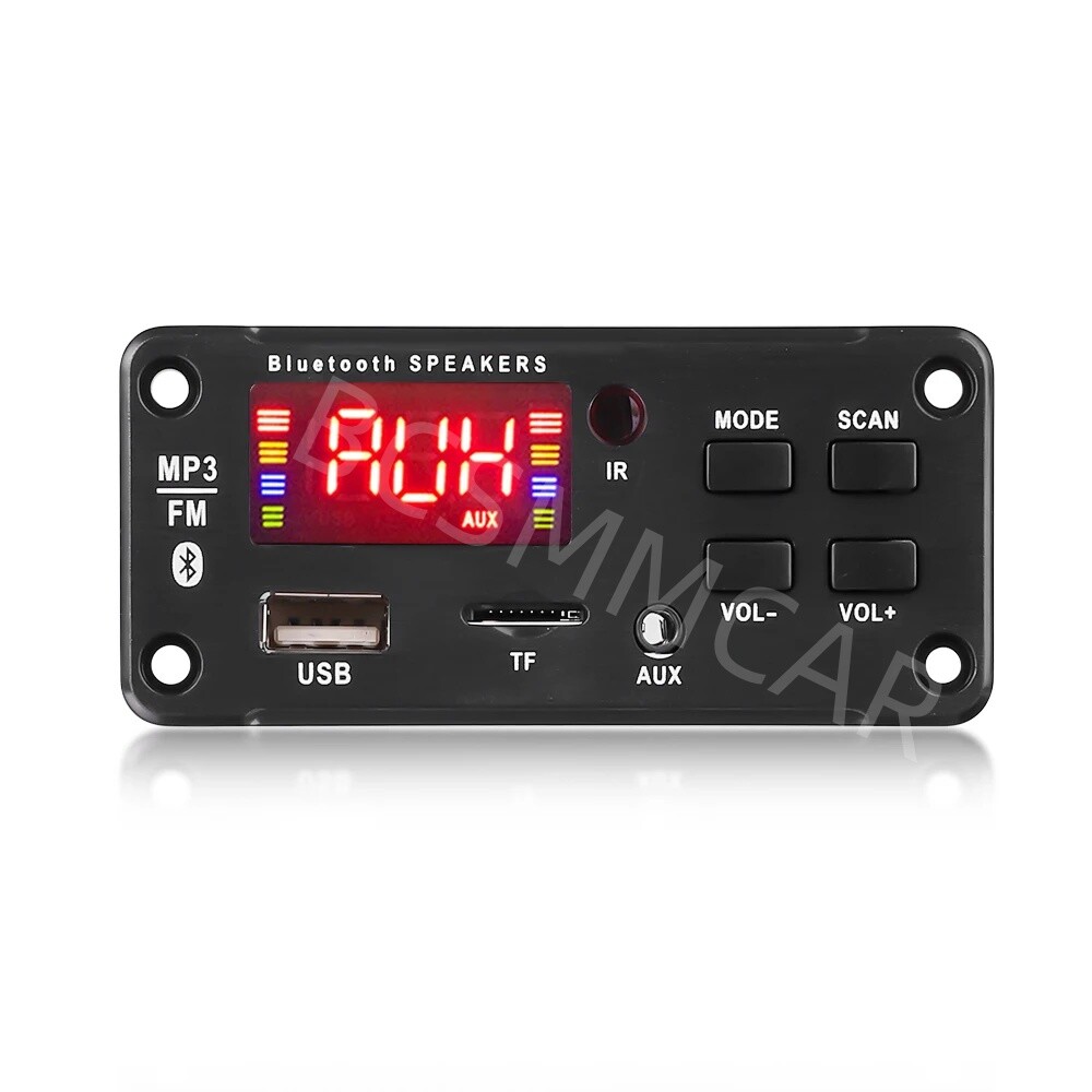 Amplifier Bluetooth 5.0 MP3 Player Decoder Board USB AUX FM Radio Module Speaker