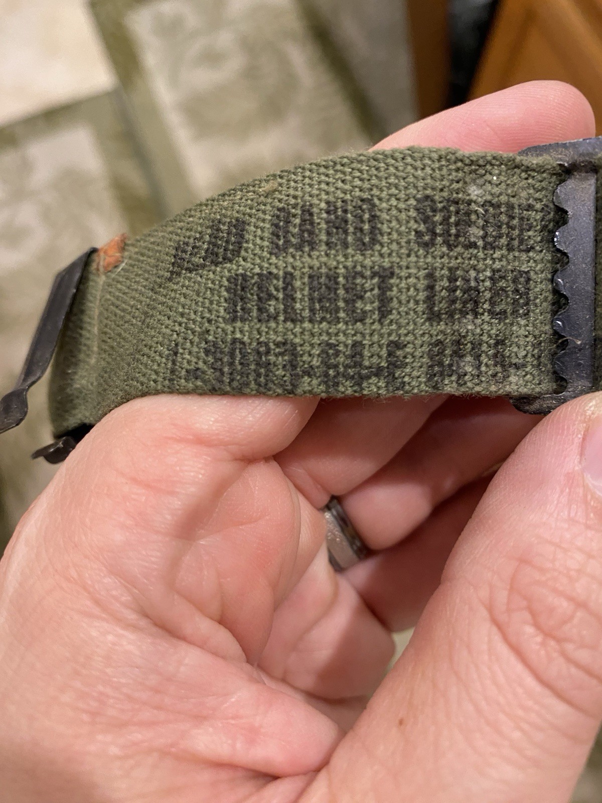 Vietnam Era M1 Helmet Liner Micarta 1952 W/ 1964 Sweatband