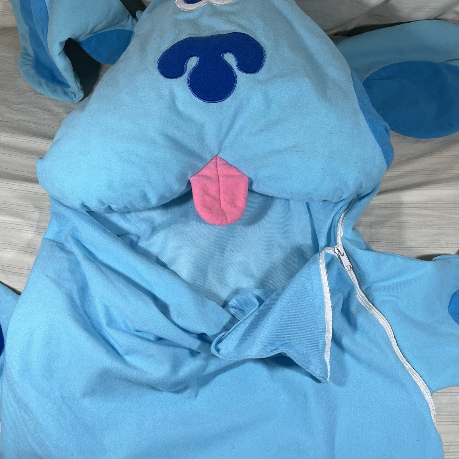 Rare Blue’s Clues Y2K Sleeping Bag Plush Pillow Nick Jr Viacom Slumber Kids 2000