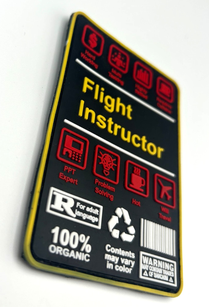 FLIGHT INSTRUCTOR /CESSNA INSTRUCTOR BUNDLE - HIGH QUALITY PVC PATCH