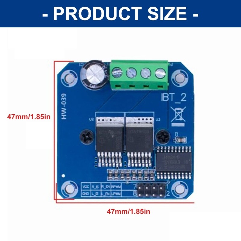 High Efficiency 43A Motor Controls Board Over Temperature Protections Reverse