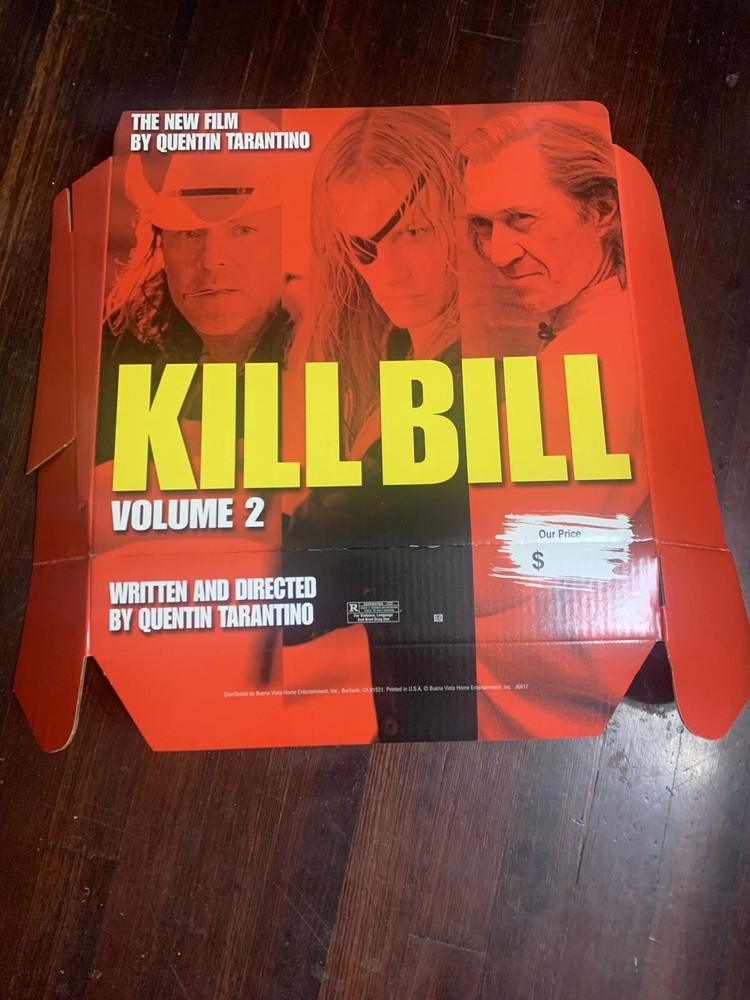 Kill Bill vol 2 dvd store display 2004