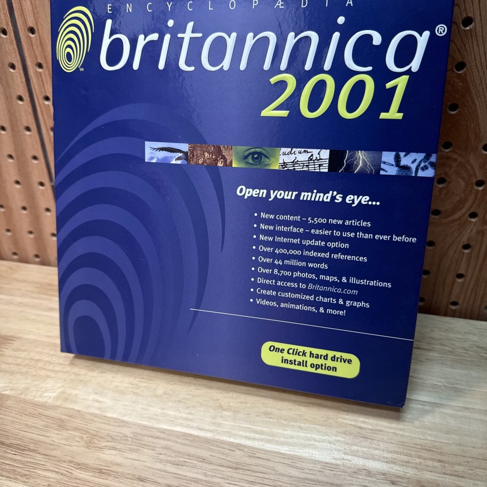 Encyclopedia Britannica 2001 Deluxe Edition CD for Windows 2 Disc