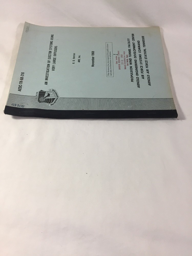 November 1968 ~ Arnold Engineering ~ An Investigation of Ejector System Using