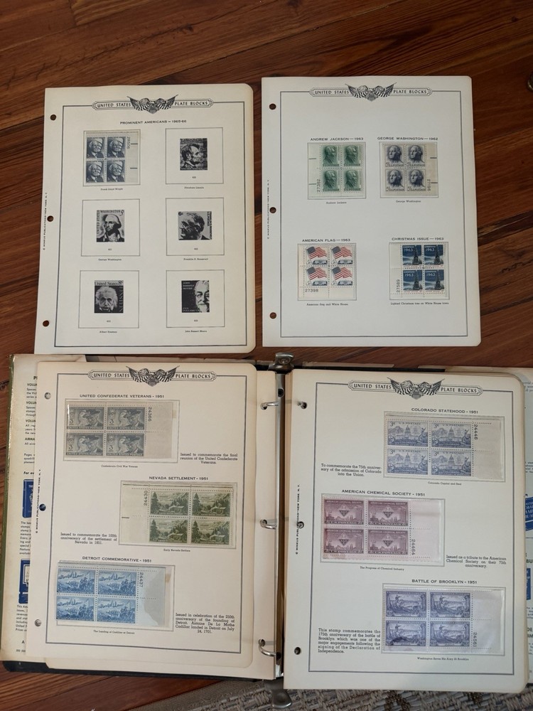 Minkus Publications American Plate Block Album Vol III 1951-1960 with 75 Blocks
