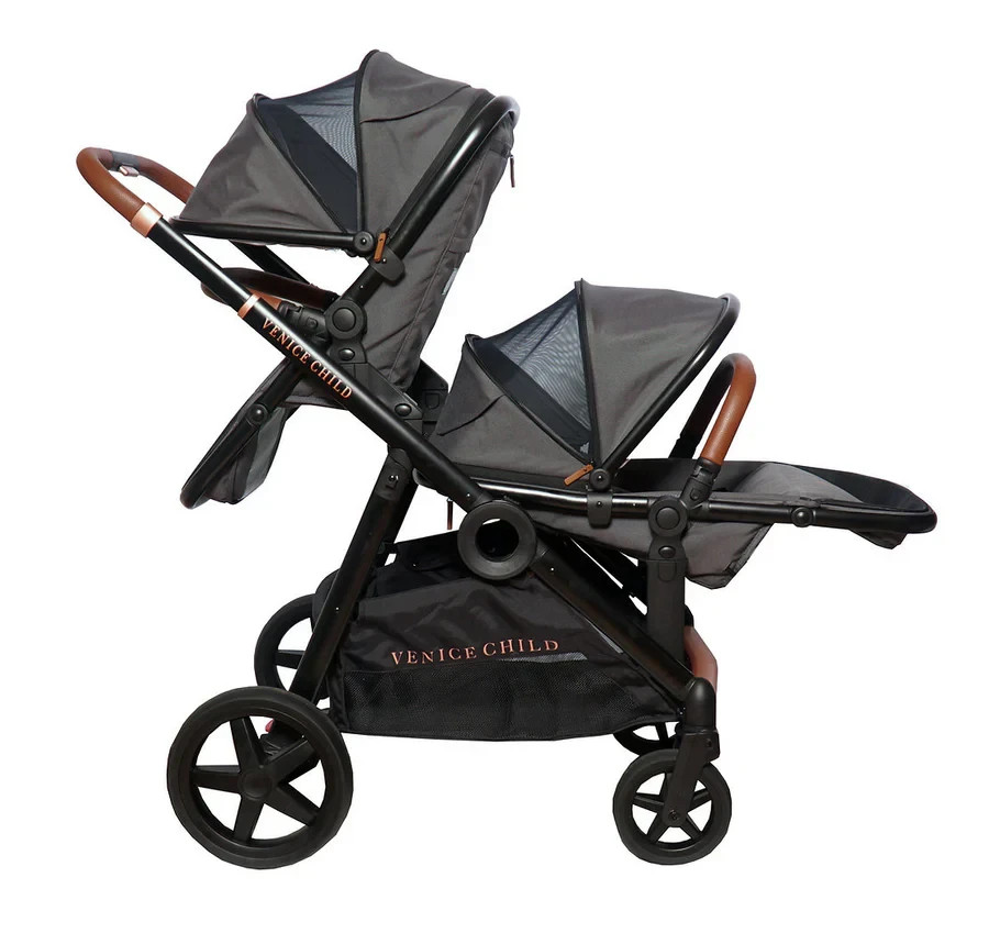 Venice Child Maverick Stroller & 2nd Seat (Package #3) Black (Eclipse)