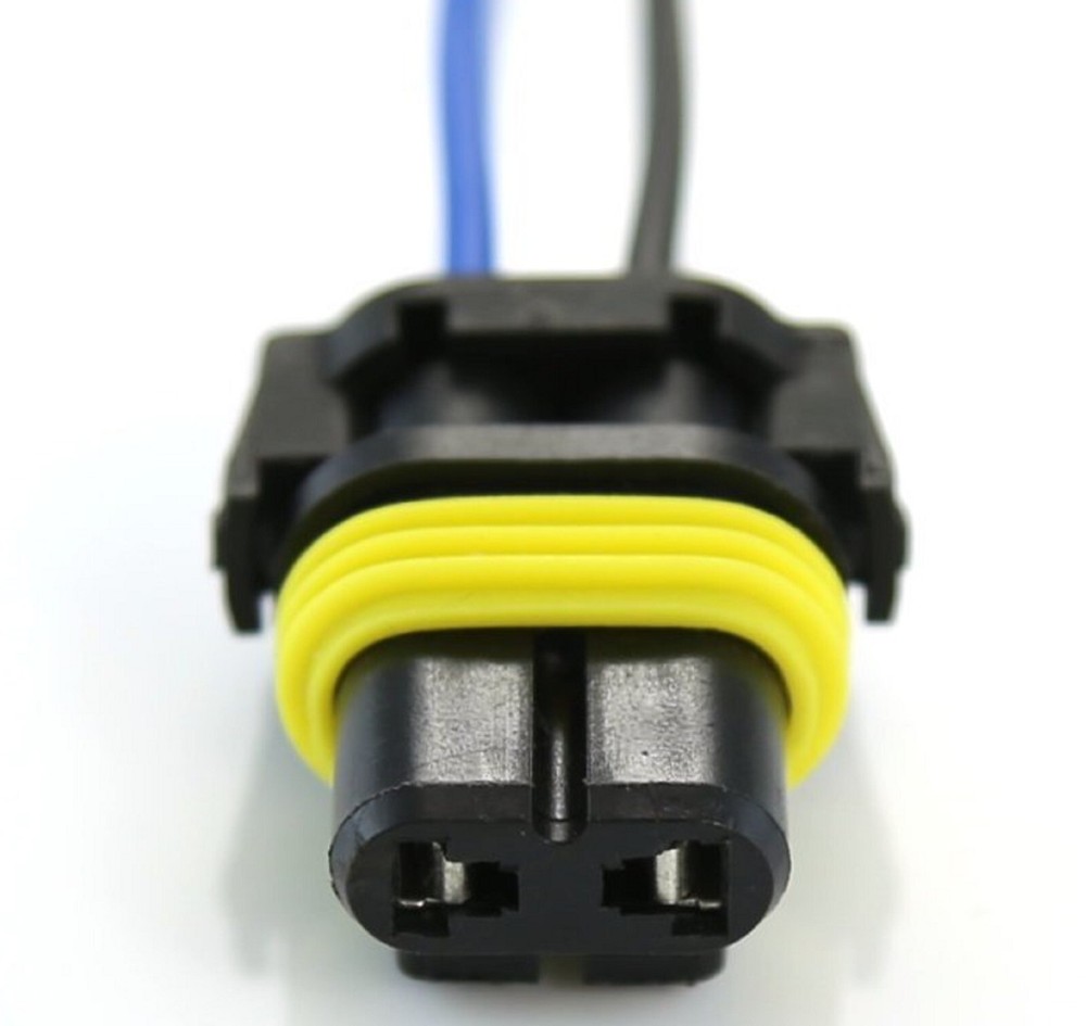 Extension Wire Pigtail Female 9012 HIR2 Two Harness Head Light Bulb Socket Plug