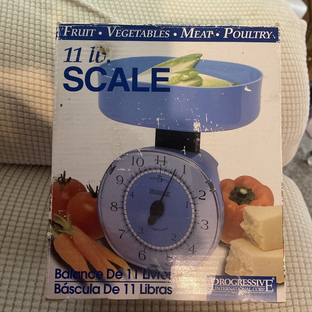 Progressive International 11 Lb Kitchen Scale KT 2014bl Blue