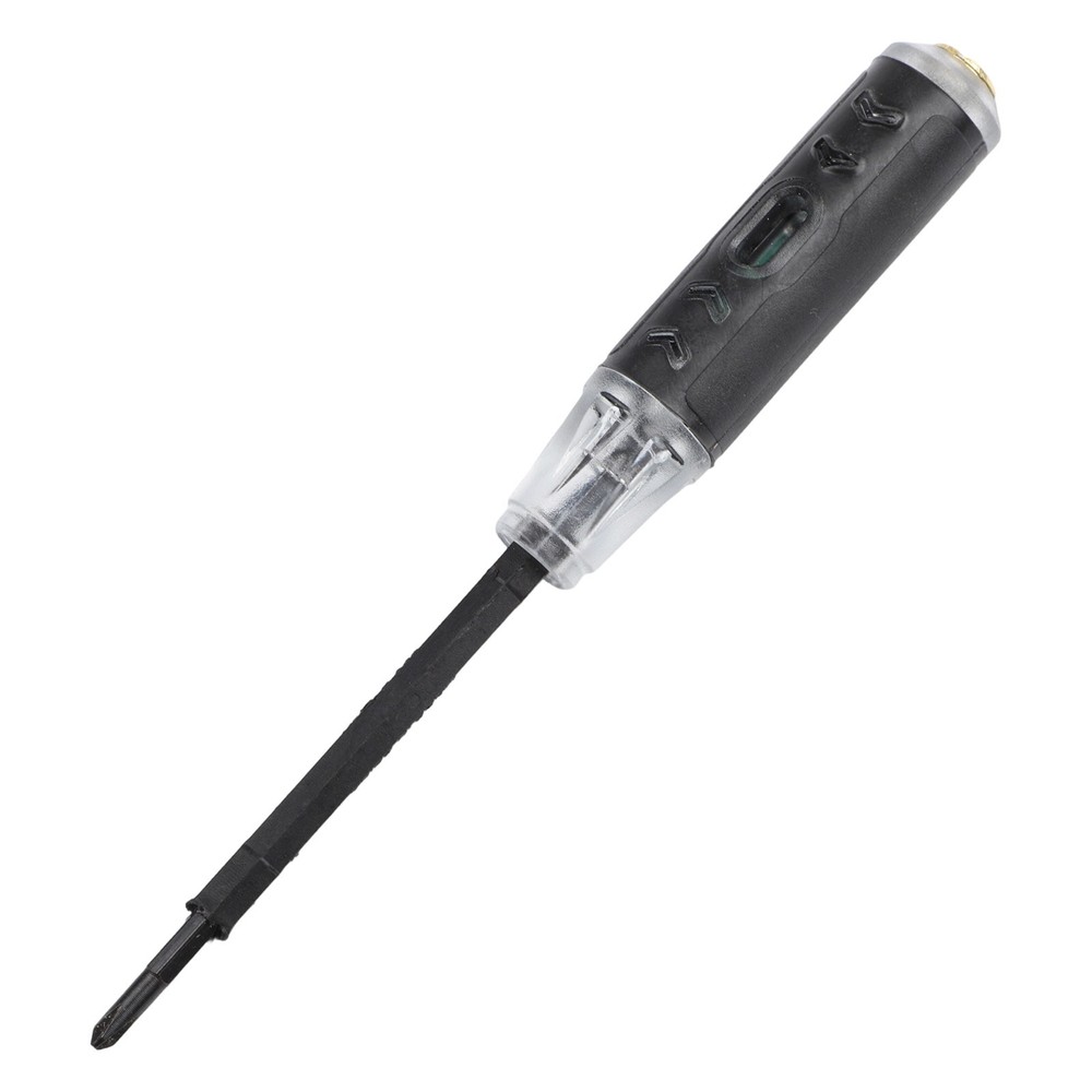 Multifunctional test pen for electricians with screwdriver functionality