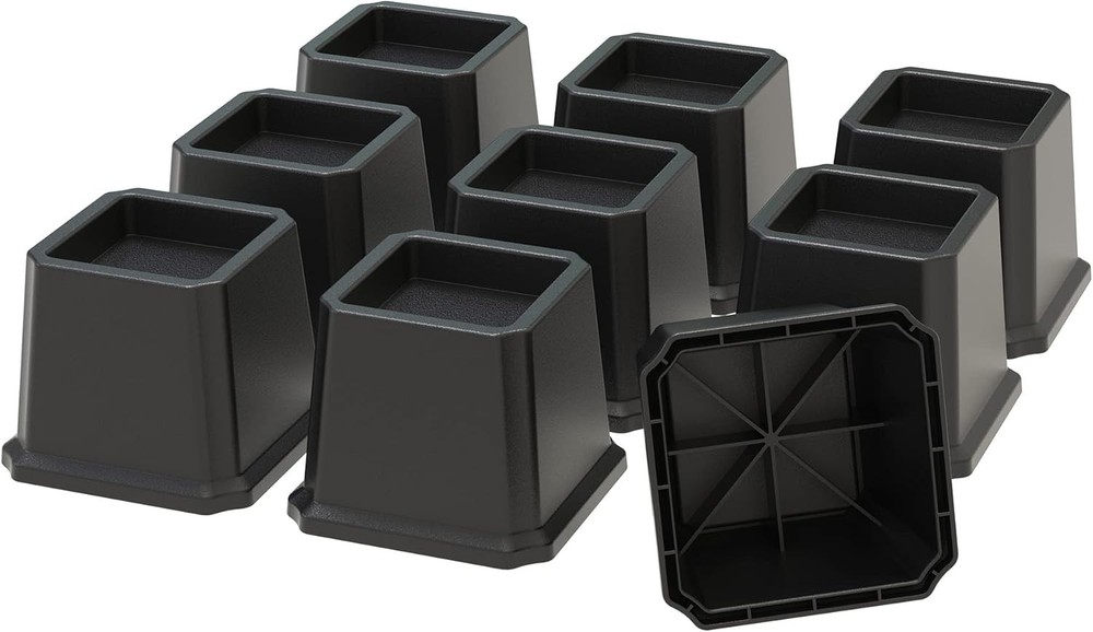 Bed Risers 3 Inch Heavy Duty 9 Pack Furniture Risers for Sofas Oversized Couc...