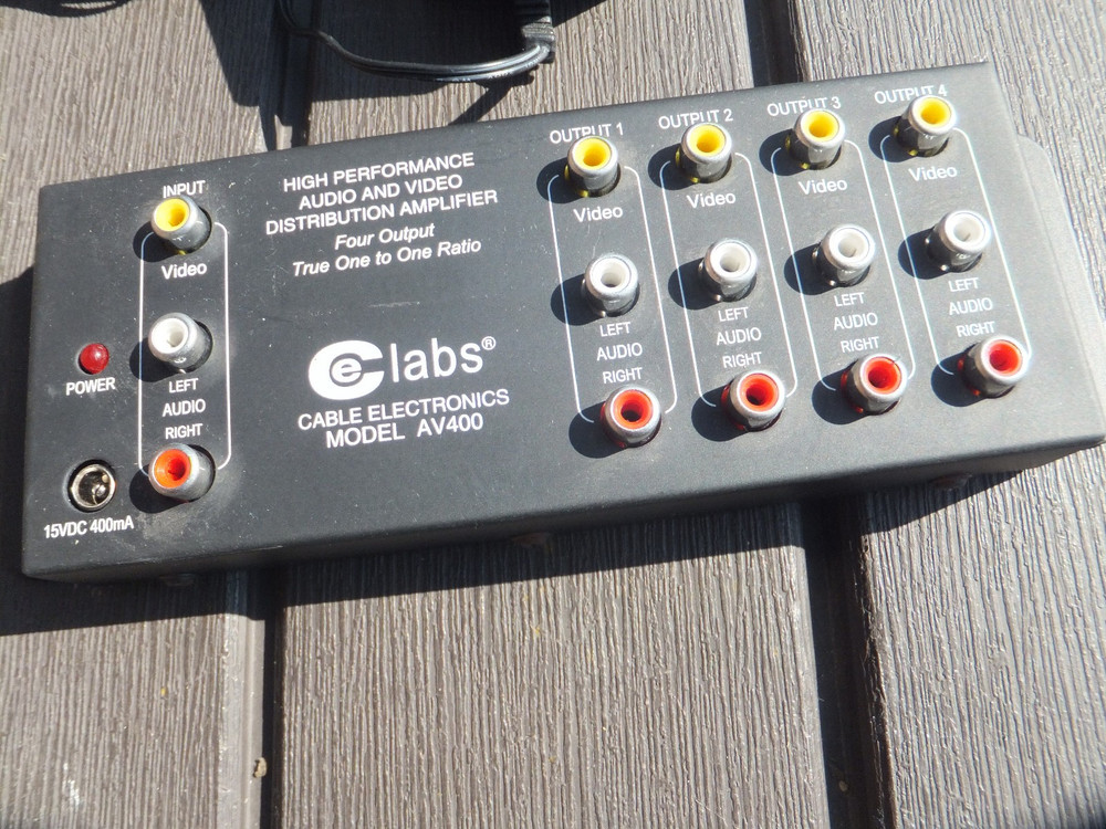 CE Labs AV400 High Performance Audio & Video Distribution Amplifier & Power Cube