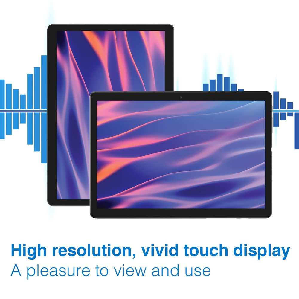 Laser 10" Android Go Tablet 32GB IPS Screen, Kids Space Enabled