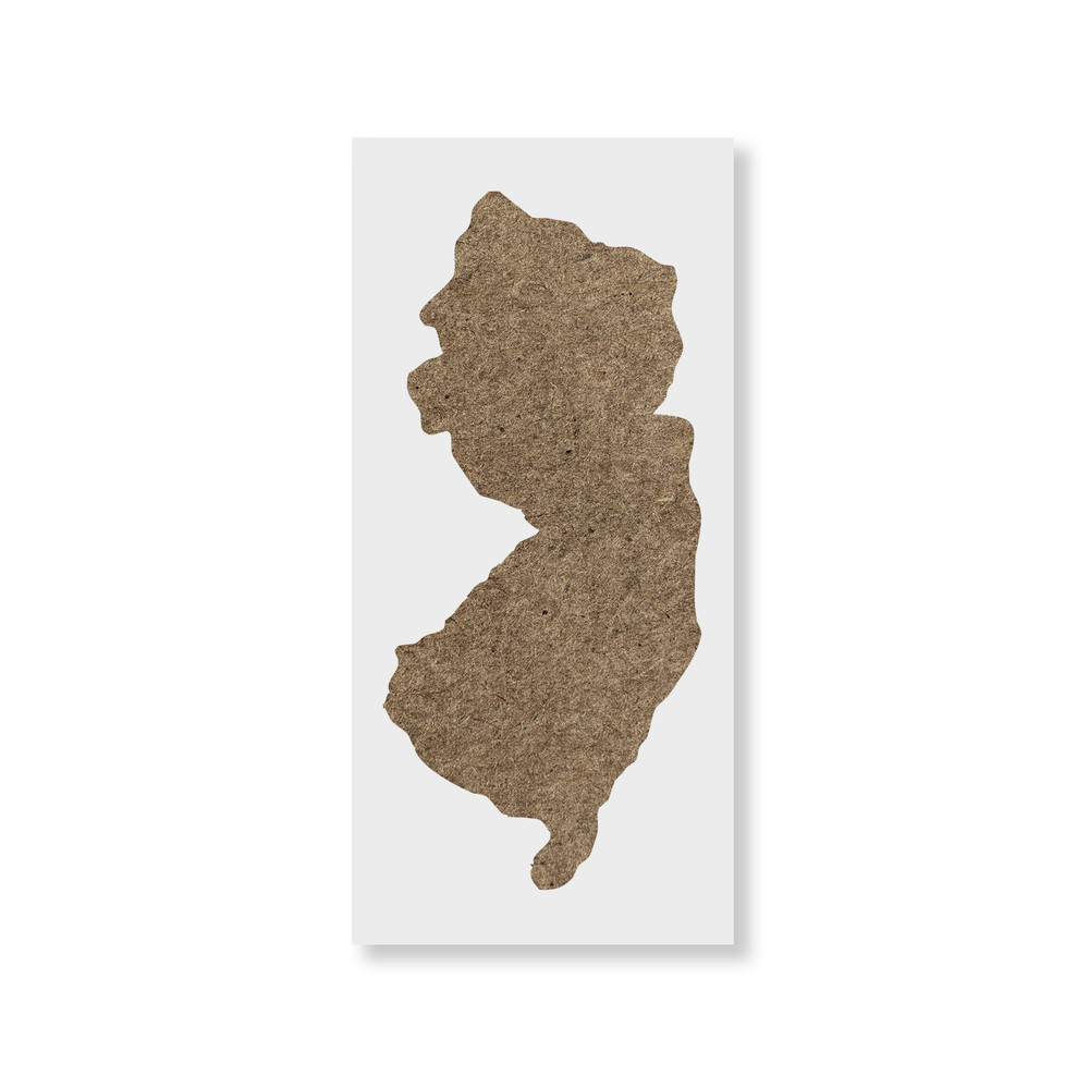 New Jersey State Stencil - Durable & Reusable Mylar Stencils