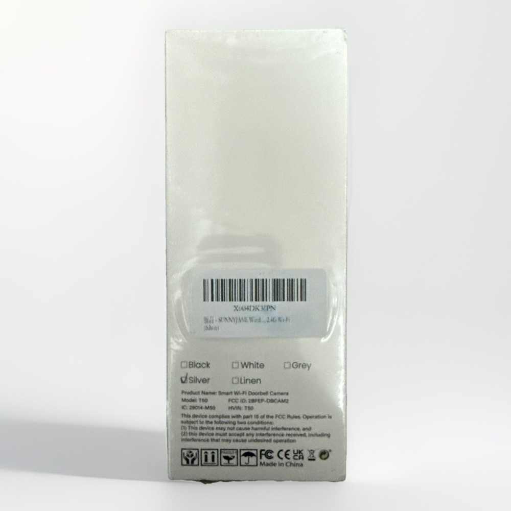 Smart WiFi Doorbell Camera Silver