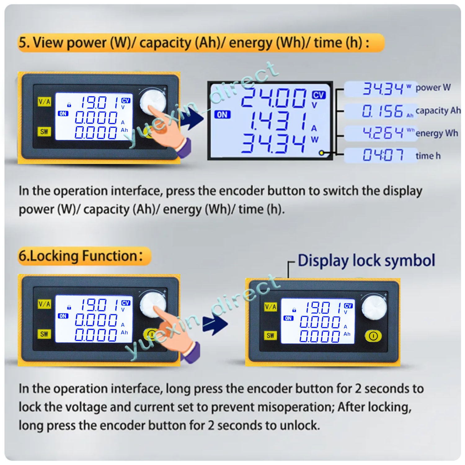 For Dewalt 20v Battery Portable Power Supply Adjustable Voltage Portable Outdoor