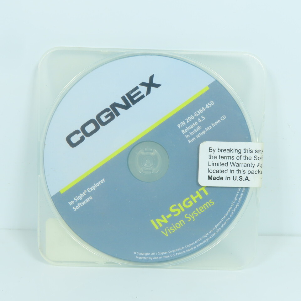 Cognex 206-6364-450 In-Sight Vision Systems Explorer Software (Release 4.5)