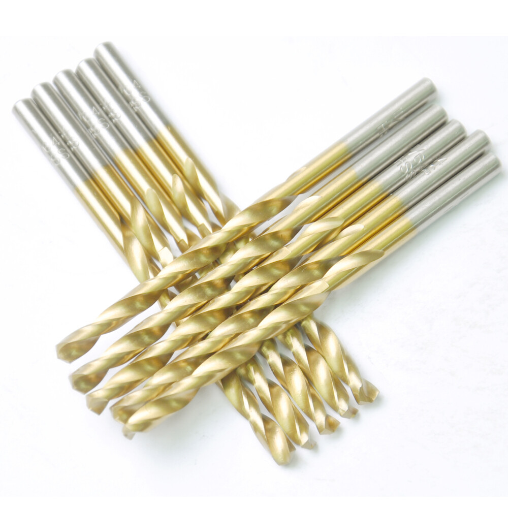 Drillforce 20PCS 7/32" Titanium Drill Bits Set HSS Jobber Metal Wood Drill Bit