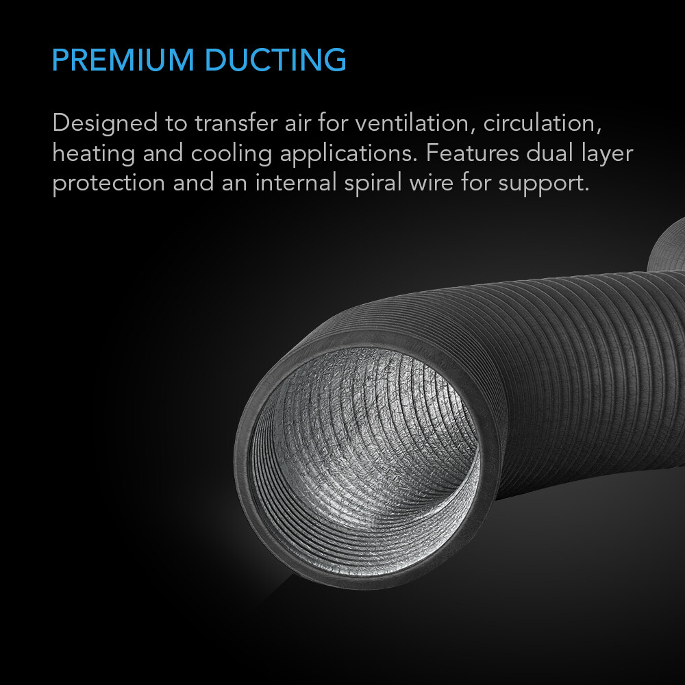 4-Inch Four-Layer Aluminium Ducting 25-Ft Ventilation Exhaust