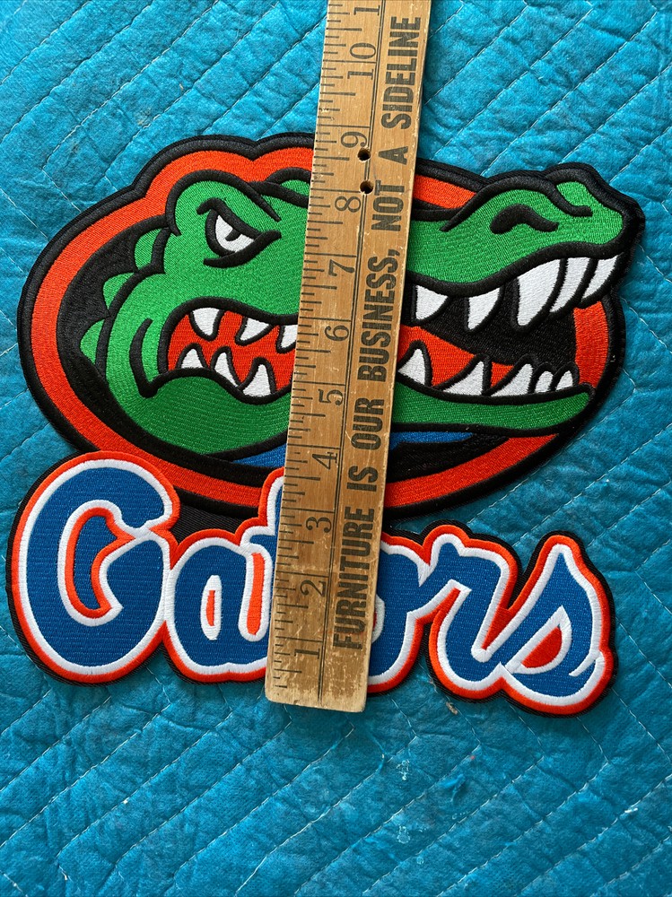 Huge 9.5” Florida Gators Embroidered Iron On Jacket Patch