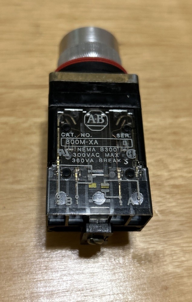 ALLEN BRADLEY 800MR-JH9BLA SMALL ROUND SELECTOR SWITCH UNIT 3 POSITION SPRING