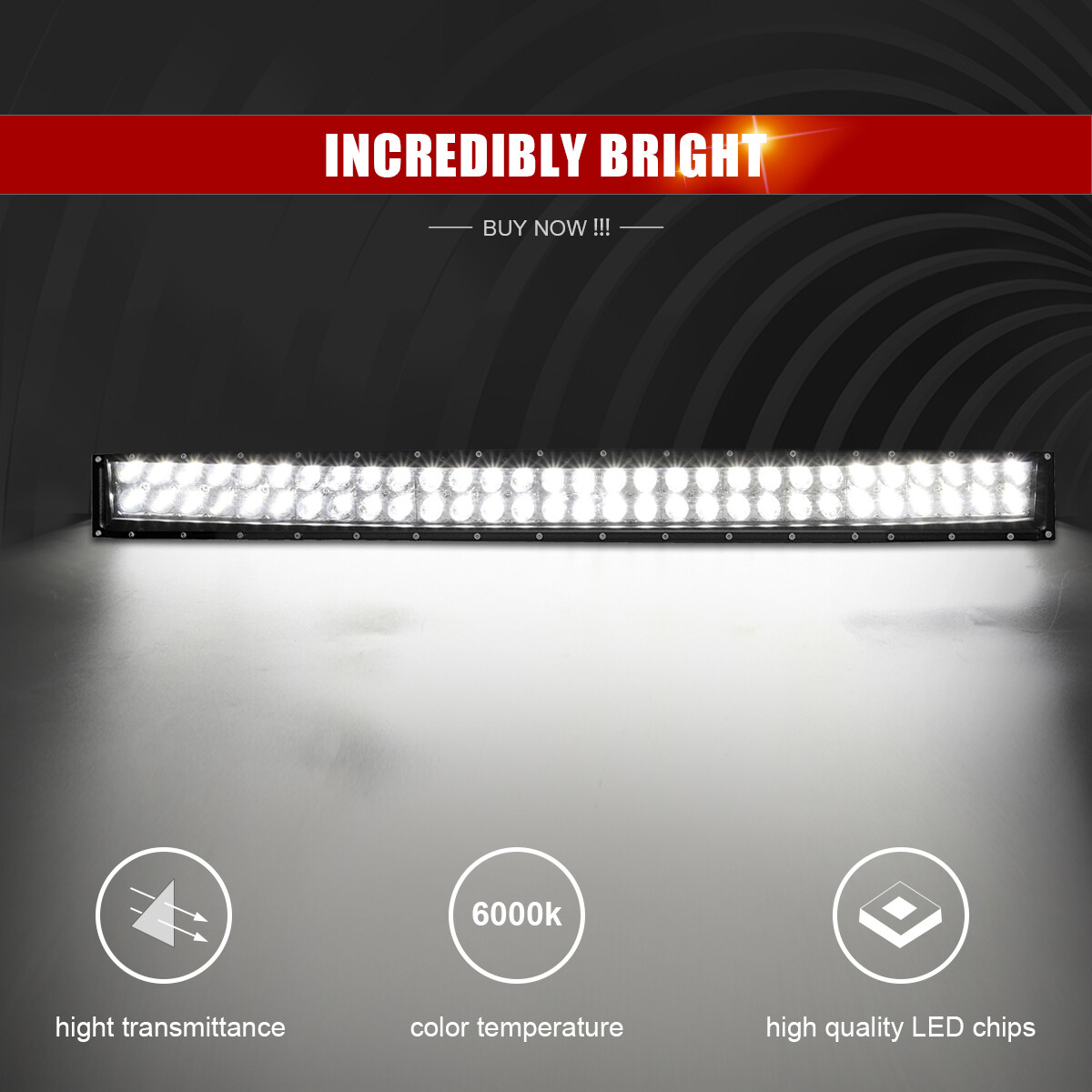 For Can-am Defender HD8/HD9/HD10 Roof 52" LED Light Bar Mount Wire w/3" 24W Pods