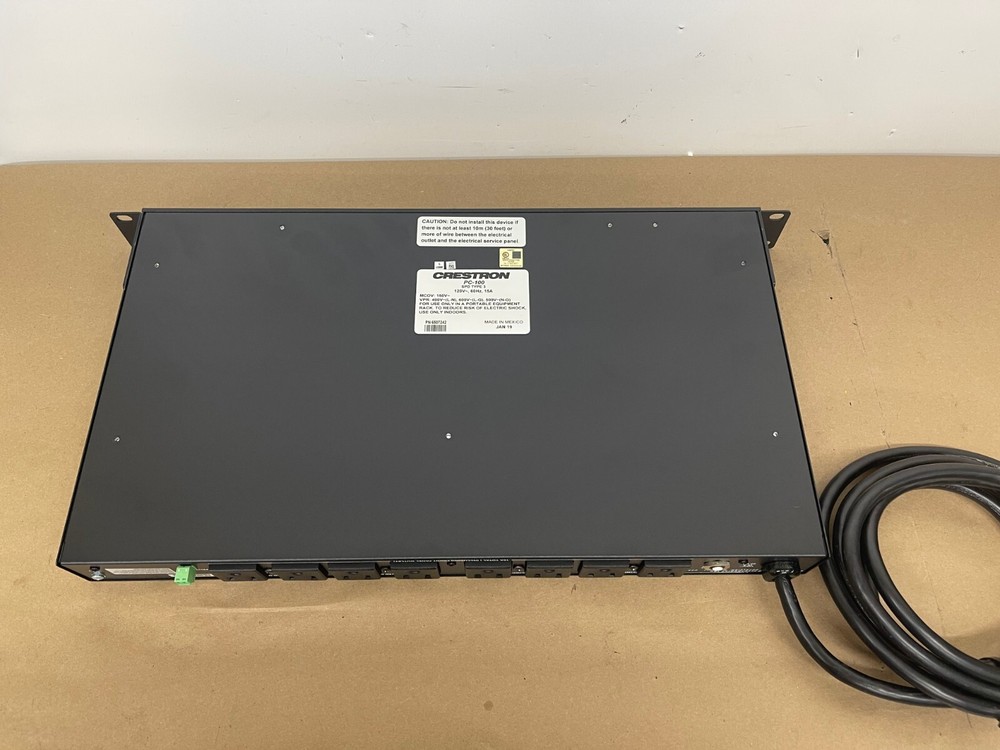 Crestron Power Conditioner 100, PC-100 Sequence Power
