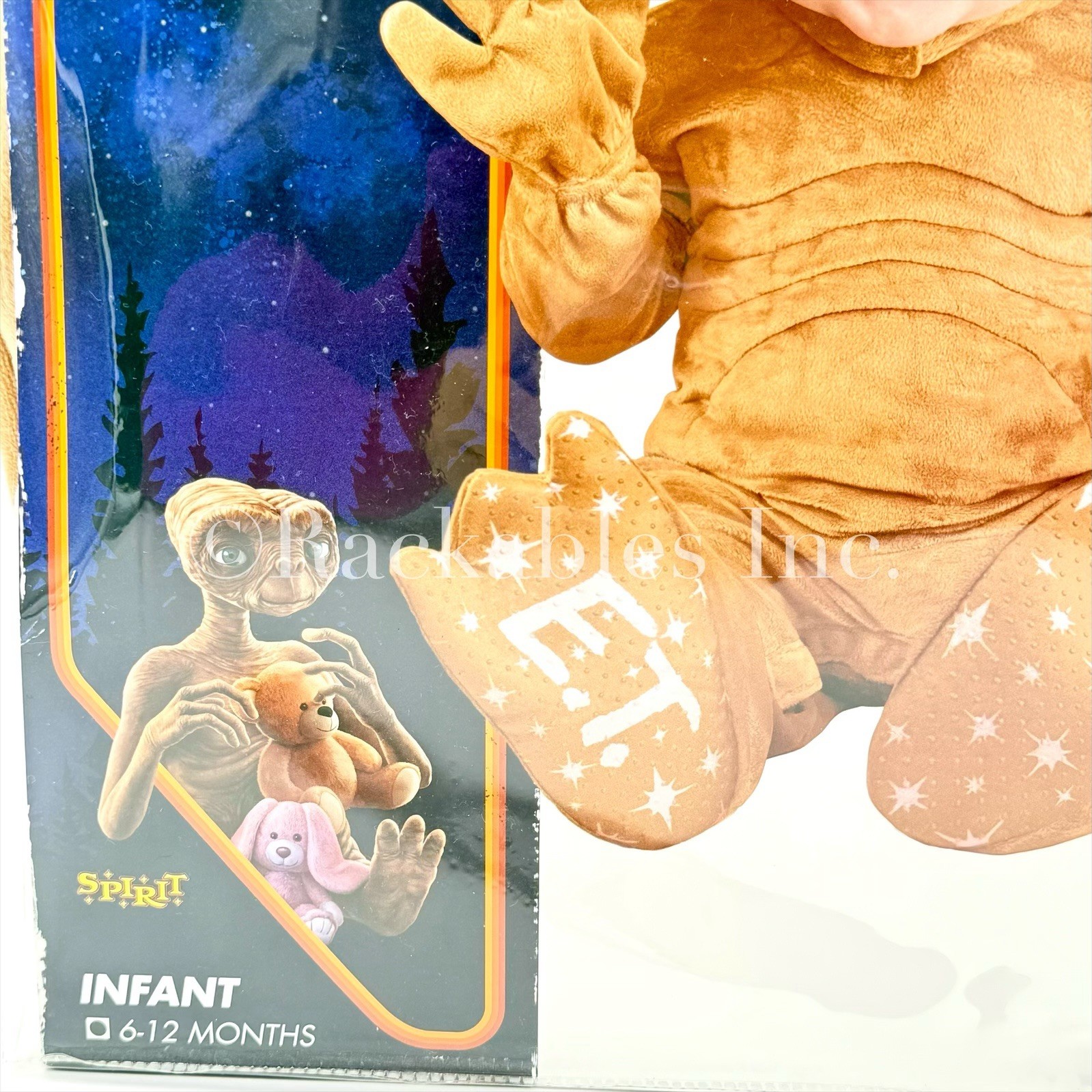 Spirit Halloween Baby E.T. Jumpsuit Costume E.T. The Extra-Terrestrial Size Vary
