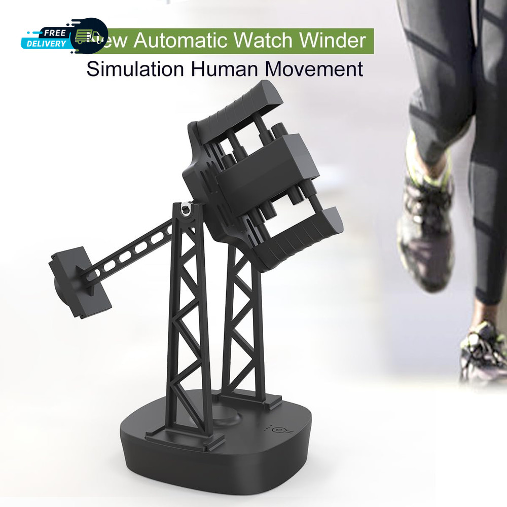 Single Watch Winder for Automatic Watches Timer Shutdown Adjustable Speed mSelf