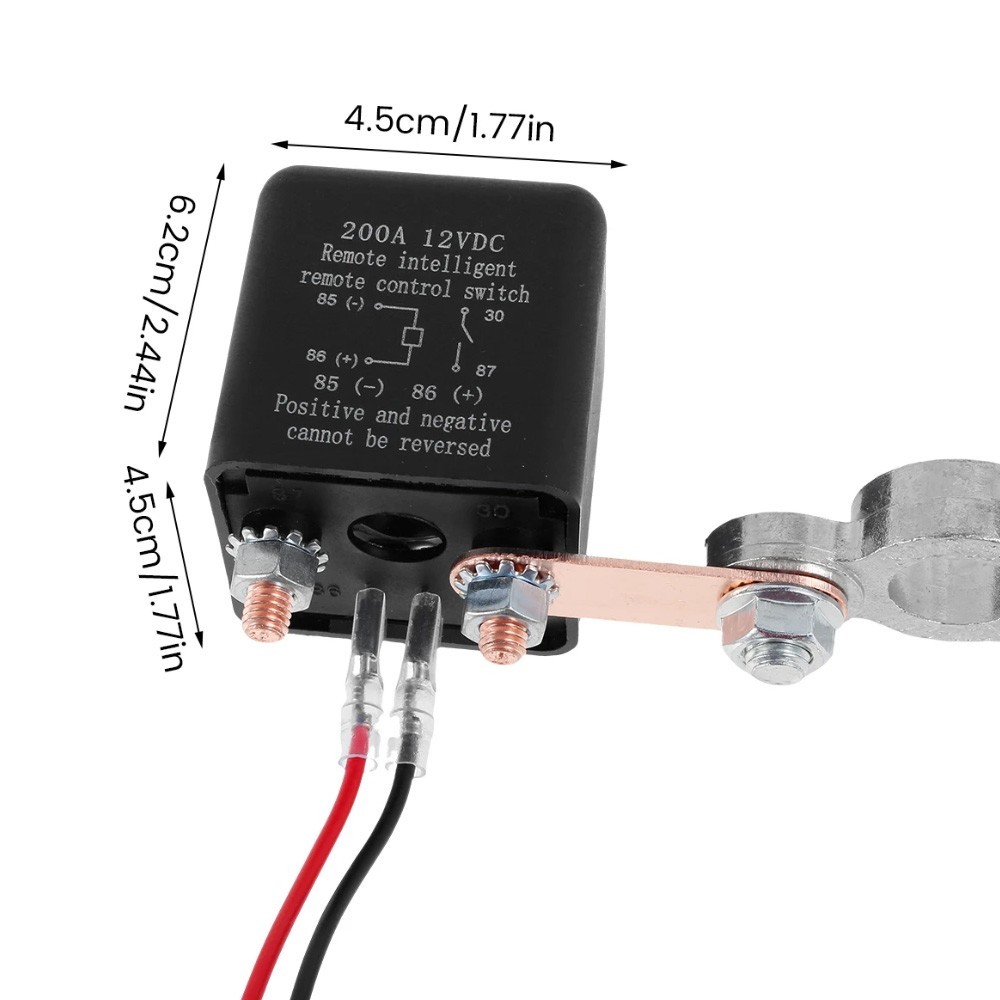 Car Battery Disconnect Switch Remote Control Power Kill Master Isolator Cut Off