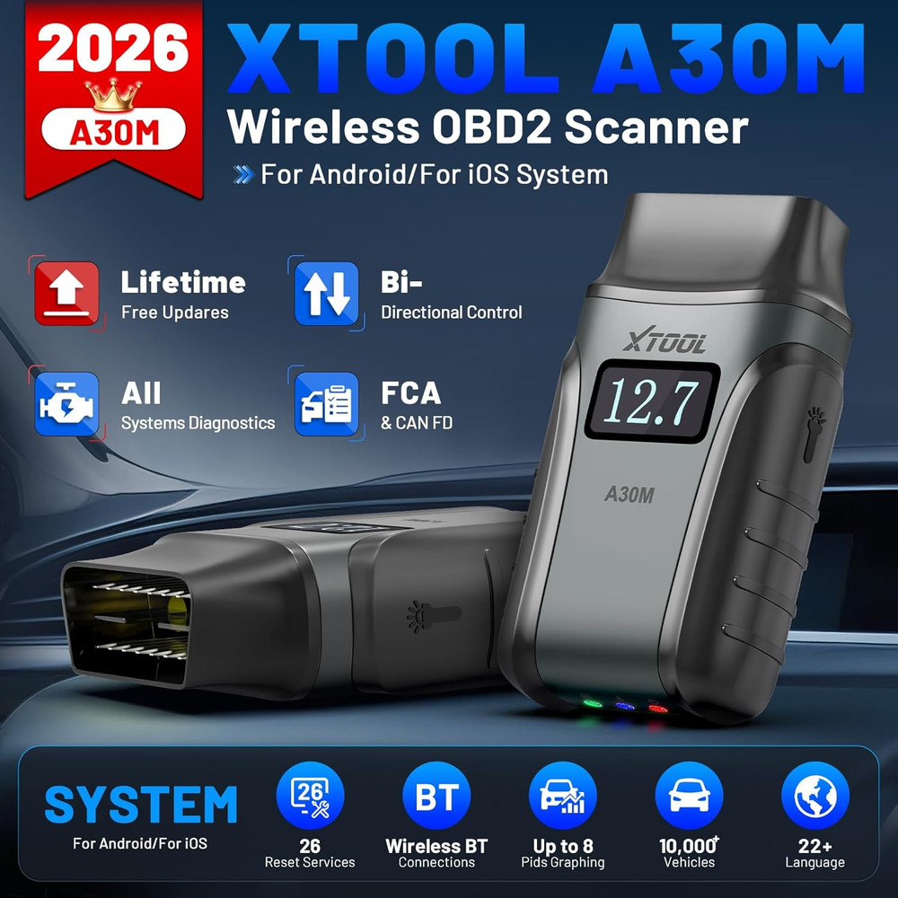 XTOOL A30M Bidirectional OBD2 Scanner Full System Diagnostic Tool Code Reader