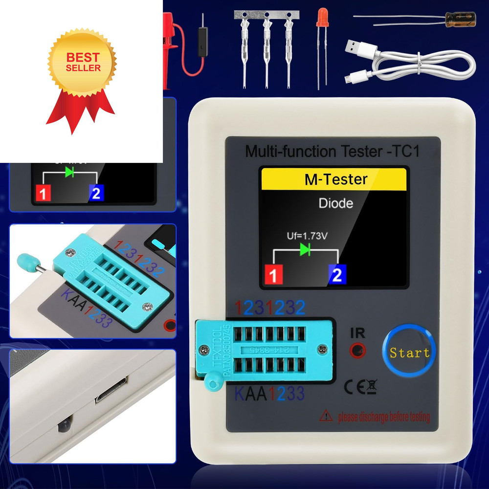 Transistor Tester FORIOT LCR Meter LCR-TC1 Multi-Function Compact