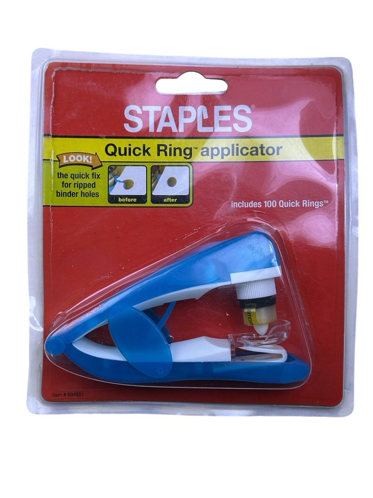 Staples Quick Ring Applicator (reinforcement rings)
