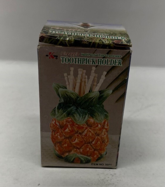 Pinneaple Ceramic Toothpick Holder