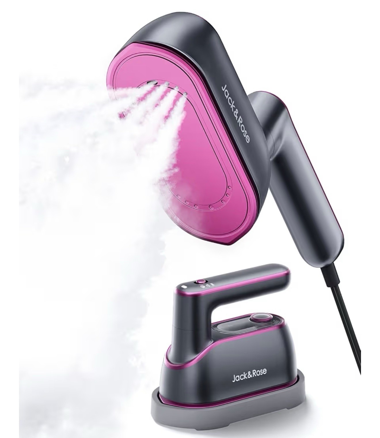 Jack ＆ Rose Travel Steamer Iron for Clothes,1200w Iron Steamer Portable Travel