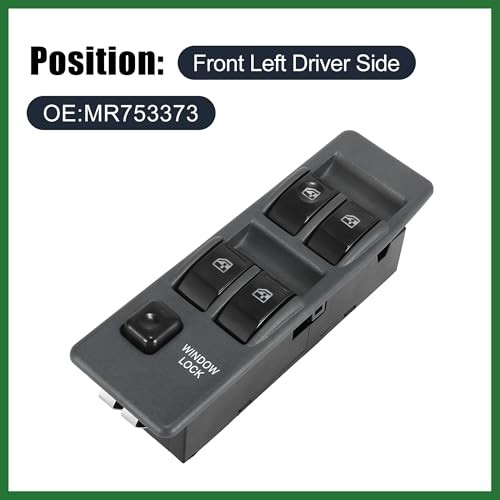 Master Driver Side Power Window Switch MR753373 Replacement for Mitsubishi