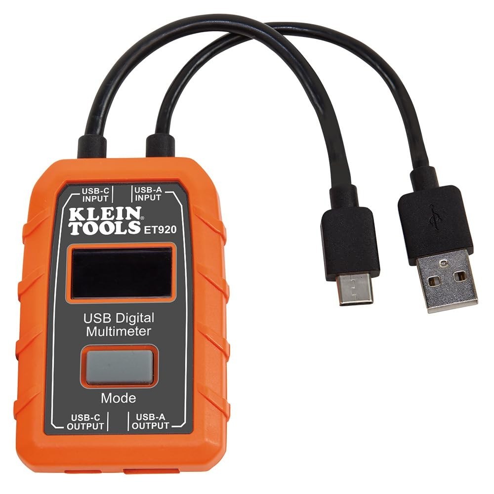 Klein Tools ET920 USB Power Meter for Voltage & Current