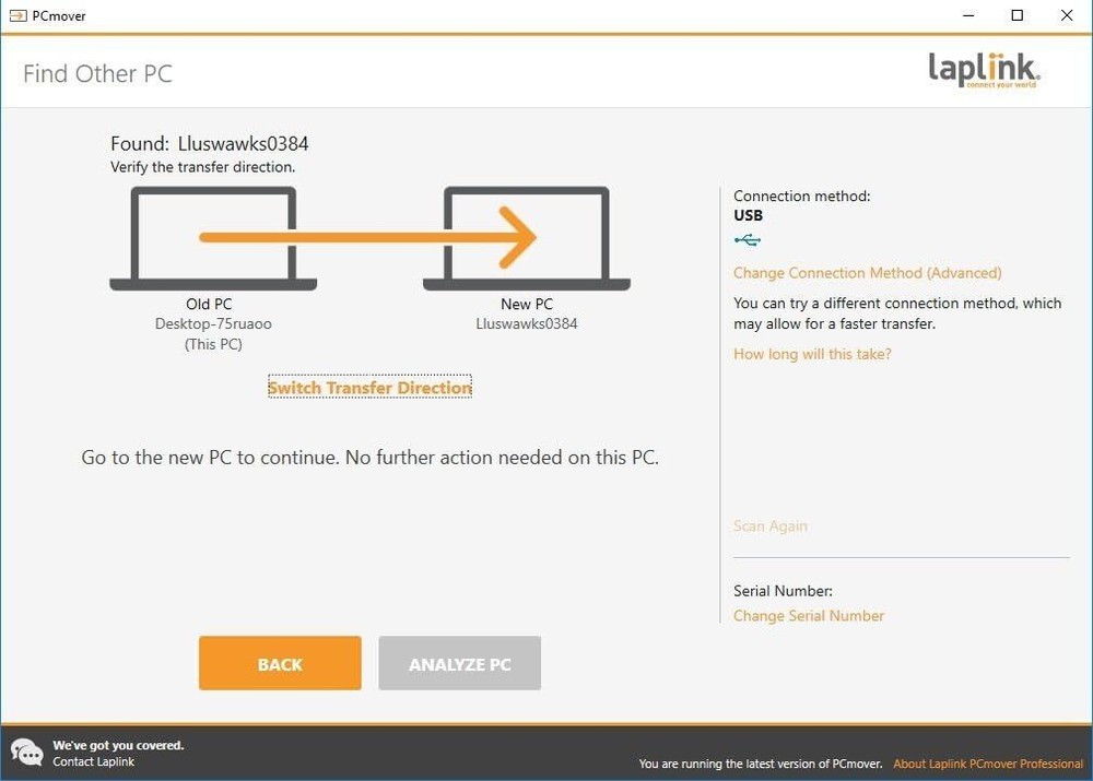 PCmover Ultimate 11 File Transfer Software for Efficient PC Migration with Cable