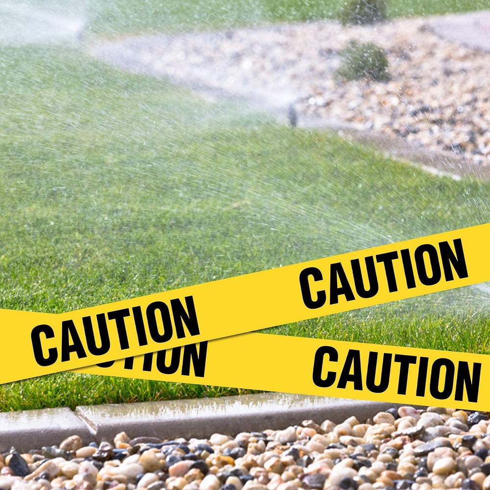 Yellow Caution Tape 2 Pack, 3" X1000Ft Safty Tape Caution Tape Roll, Constructio