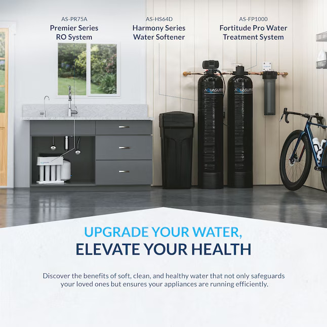 AQUASURE 32000 Grain Harmony Water Softener and Whole House Filtration System